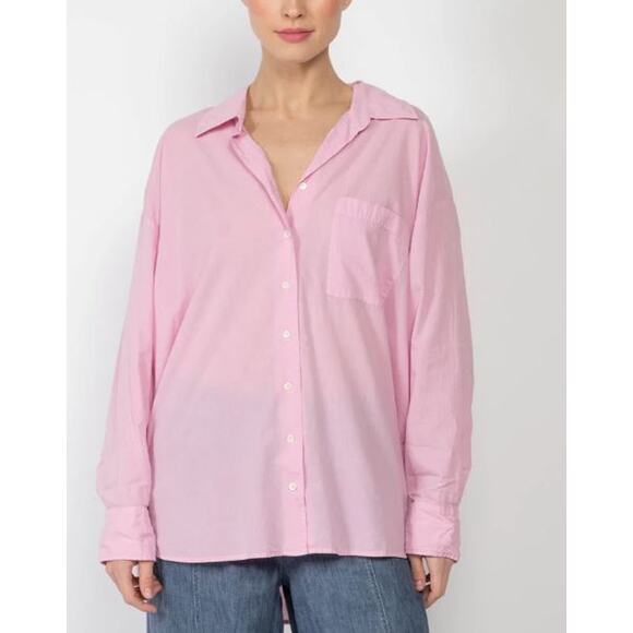 NEW Xirena Sydney Button-Down Shirt Oversized Size Large - Picture 3 of 8